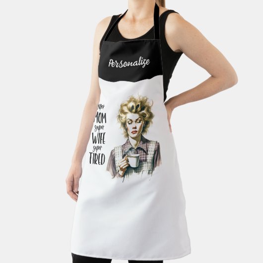レトロ1950s疲れた主婦おもしろい皮肉引用文 エプロン (インサイチュ)