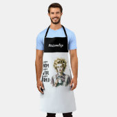 レトロ1950s疲れた主婦おもしろい皮肉引用文 エプロン (着用した状態)