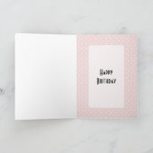 レトロ1950s誕生日 カード (内部)