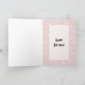 レトロ1950s誕生日 カード (内部)