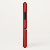 レトロ1957クラシック白黒市松模様にフラグ Case-Mate iPhoneケース (裏面/右)