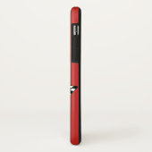 レトロ1957クラシック黒白市松模様フラグ Case-Mate iPhoneケース (裏面/左)