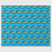 レトロ1958-1966ロゴ ラッピングペーパー (フラット)