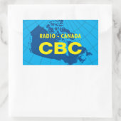 レトロ1958-1966ロゴ 長方形シール (バッグ)