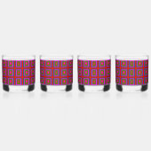 レトロ1960のバーウェア ウイスキーグラス (左)