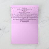 レトロ1960ヘアーグリーティングカード – 説明書と！ カード (内部)