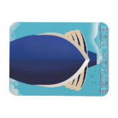 レトロ1960花 マグネット (横)