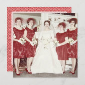 レトロ1960sバチェロレッテ 招待状 (正面/裏面)