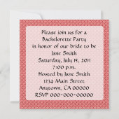 レトロ1960sバチェロレッテ 招待状 (裏面)