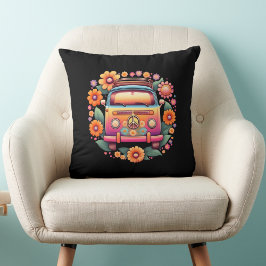 レトロ1960sフラワーバス クッション