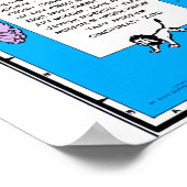 レトロ1966オハイオの漫画の地図 ポスター (角)