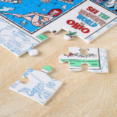 レトロ1966オハイオマップジグソーパズル11"x14" 252 pcs ジグソーパズル (側面)
