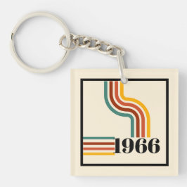 レトロ1966 60歳の誕生日記念キーチェーン キーホルダー