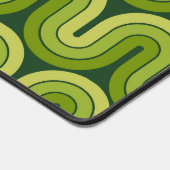 レトロ1970スタイル波模様 デスクマット (コーナー)