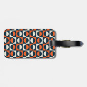 レトロ1970パターン（の模様が）あるsラゲージタグ ラゲッジタグ (裏面横)