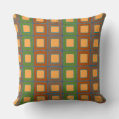 レトロ1970年代の正方形カラーパレット クッション (裏面)