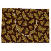 レトロ1970年代の蛾 ラージペーパーバッグ (裏面)