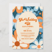 レトロ1970結婚年代 招待状 (正面)