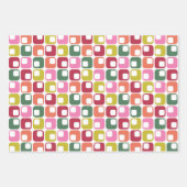 レトロ1970sクリスマス品揃え ラッピングペーパーシート (正面2)