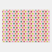 レトロ1970sクリスマス品揃え ラッピングペーパーシート (正面)