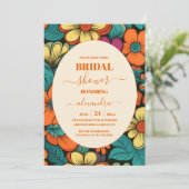 レトロ1970sブライダルシャワー 招待状 (スタンド正面)