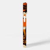 レトロ1970sブラウン&オレンジのキノコと花 Case-Mate iPhoneケース (裏面 / 右)