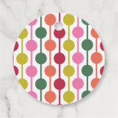 レトロ1970s幾何学模様クリスマス フェイバータグ (裏面)