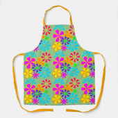 レトロ1970s省電力グリーン エプロン (正面)