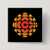 レトロ1974 - 1986オンブラック 缶バッジ (正面)