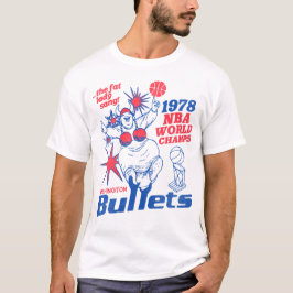 レトロ1978ワシントン銃弾バスケットボールチャンピオン Tシャツ