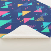 レトロ1980パターン シェルパブランケット (3/4)