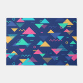 レトロ1980パターン ドアマット (正面)