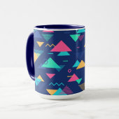 レトロ1980パターン マグカップ (正面左)