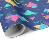 レトロ1980パターン ラッピングペーパー (ロールコーナー)