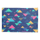 レトロ1980パターン 枕カバー (裏面-左)