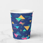 レトロ1980パターン 紙コップ (裏面)