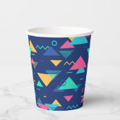 レトロ1980パターン 紙コップ (正面)