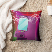 レトロ1980年代のアーケードポスター クッション (ブランケット)