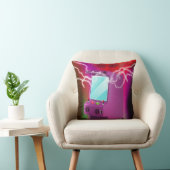 レトロ1980年代のアーケードポスター クッション (椅子)