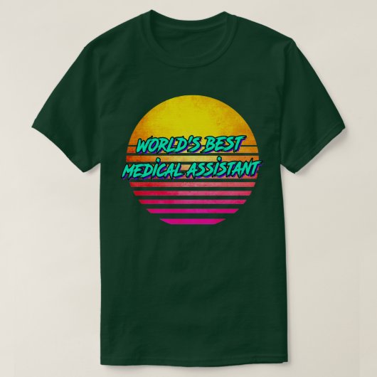 レトロ1980年代の医療助手 Tシャツ (デザイン正面)