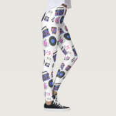 レトロ1980年代の音楽ノスタルジック レギンス (右)