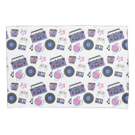 レトロ1980年代の音楽ノスタルジック 枕カバー