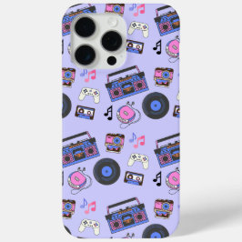 レトロ1980年代の音楽ノスタルジック iPhone 15 PRO MAXケース