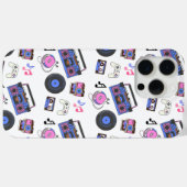 レトロ1980年代の音楽ノスタルジック Case-Mate iPhoneケース (裏面 (横))