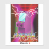 レトロ1980年代アーケード シール (シート)