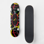 レトロ1980sスケートボード、7 3/4"デッキ スケートボード (正面)