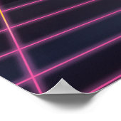 レトロ1980sビデオゲームグラフィック ポスター (角)