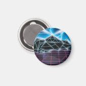 レトロ1980sビデオゲームグラフィック マグネット (正面/裏面)