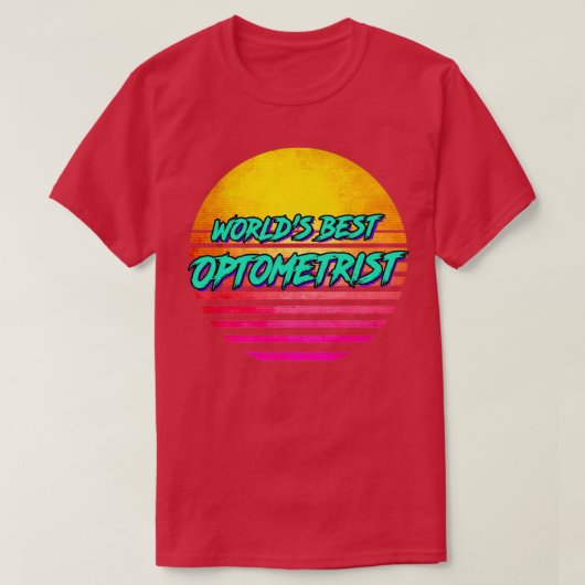 レトロ1980s検眼法2 tシャツ (デザイン正面)