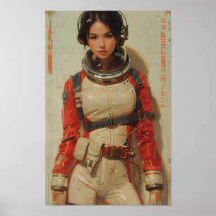 レトロ1980s 日本の Sci-Fi AVマガジンのカバーポスト ポスター